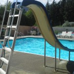 The slide is perfect for taking the plunge